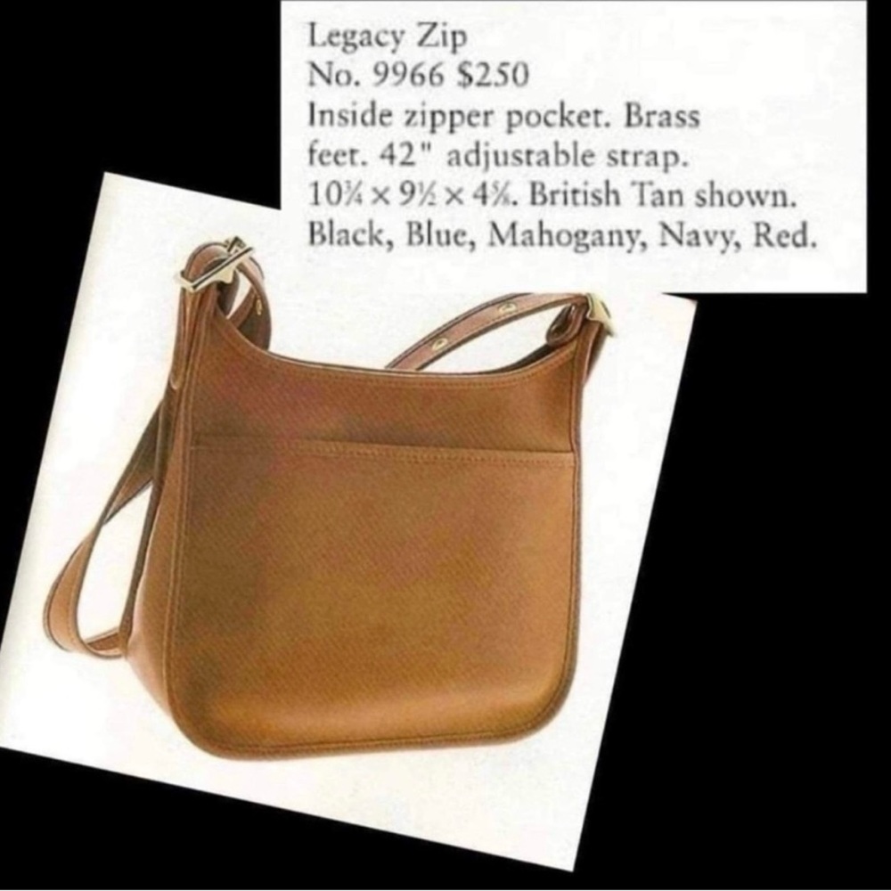 Vintage Coach Legacy No. 9966 Zip Brown British Tan Purse Shoulder Bag Crossbody - Picture 3 of 14